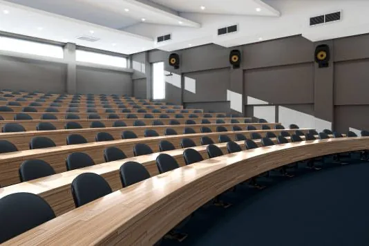 Empty lecture hall